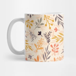 Fall leaves on beige layered Mug